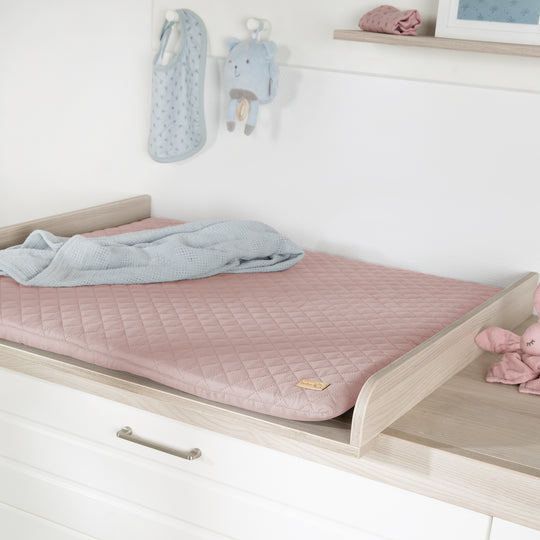Materassino fasciatoio 'roba Style', 85 x 75 cm, pulibile, rosa/malva