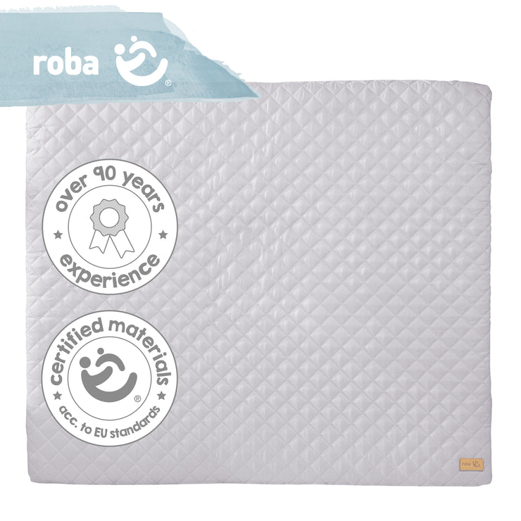 Wickelauflage soft 'roba Style', 85 x 75 cm, abwischbar, silbergrau