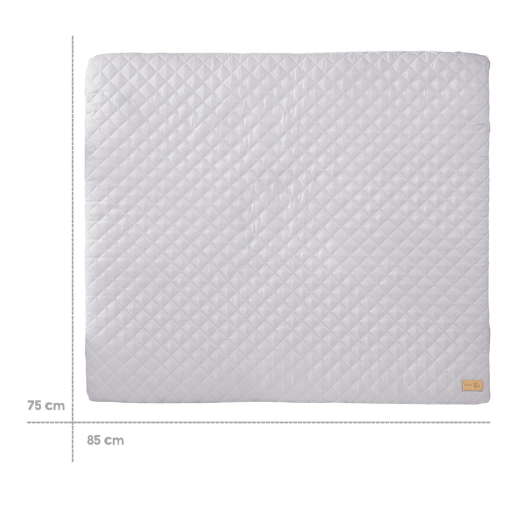 Wickelauflage soft 'roba Style', 85 x 75 cm, abwischbar, silbergrau