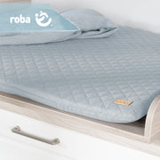 Changing mat soft 'roba Style', 85 x 75 cm, wipeable, light blue / sky