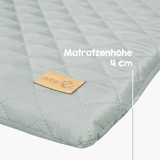 Wickelauflage soft 'roba Style' 85x75 cm, abwischbar, frosty green