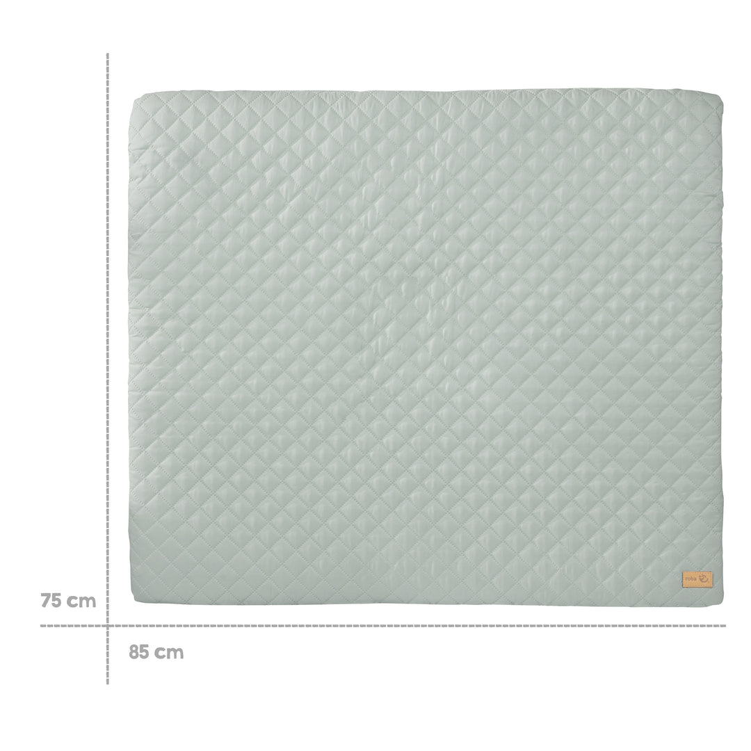Wickelauflage soft 'roba Style' 85x75 cm, abwischbar, frosty green