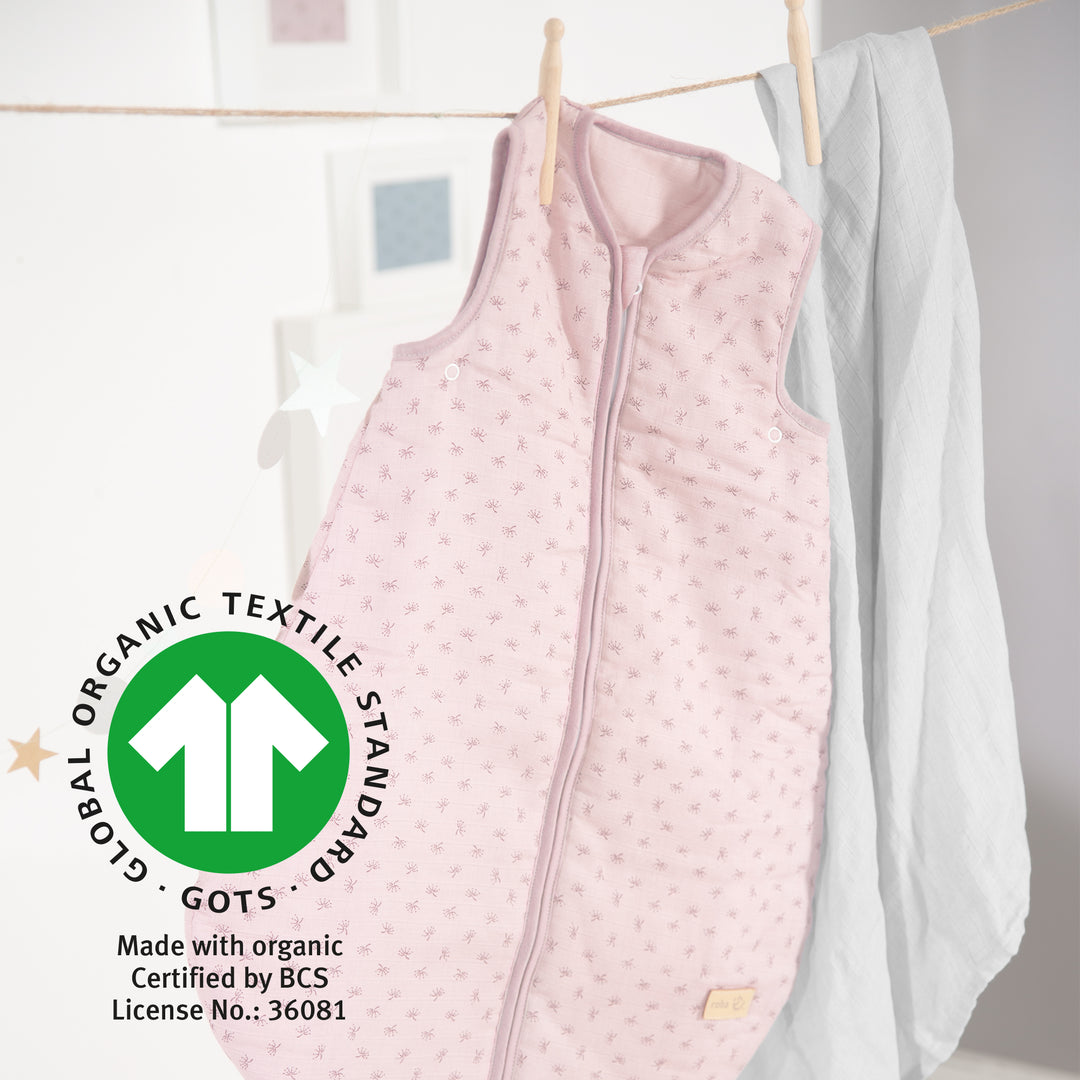 Gigoteuse bébé 'Lil Planet' 70 - 110 cm - Mousseline de coton biologique certifiée GOTS - Rose