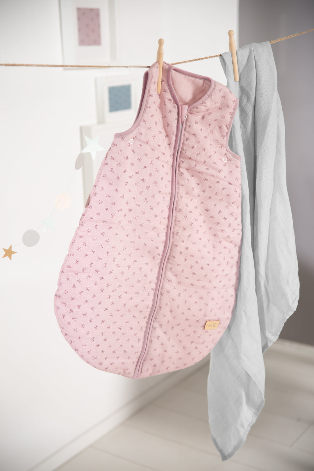Gigoteuse bébé 'Lil Planet' 70 - 110 cm - Mousseline de coton biologique certifiée GOTS - Rose