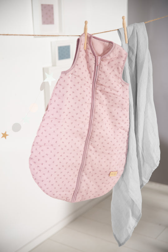 Gigoteuse bébé 'Lil Planet' 70 - 110 cm - Mousseline de coton biologique certifiée GOTS - Rose