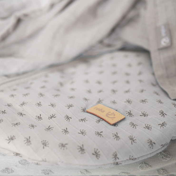 Saco de dormir ecológico 'Lil Planet' gris plata, 70 - 110 cm, 100% muselina ecológica (GOTS)