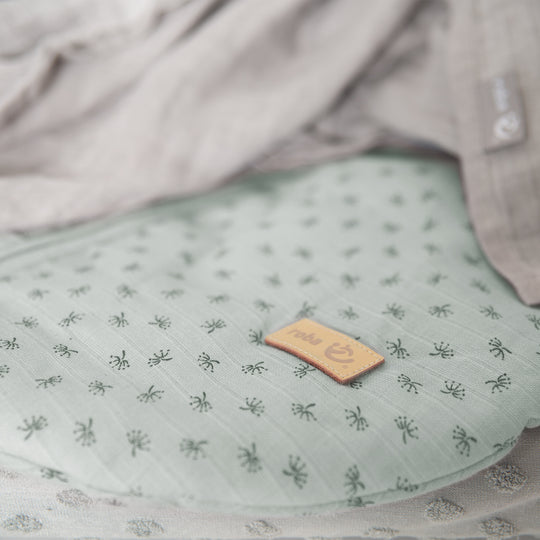 Saco de dormir orgánico 'Lil Planet' frosty green, 70 - 110 cm, de muselina orgánica (GOTS)