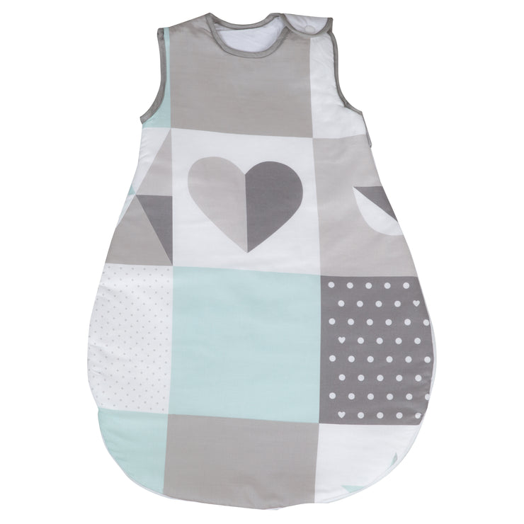 Schlafsack 'Happy Patch', 70 - 90 cm, ganzjährig, atmungsaktive Baumwolle, unisex