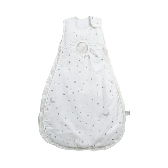 Saco de dormir 'safe asleep®' Easy Air, diseño 'Sternenzauber', de algodón y malla