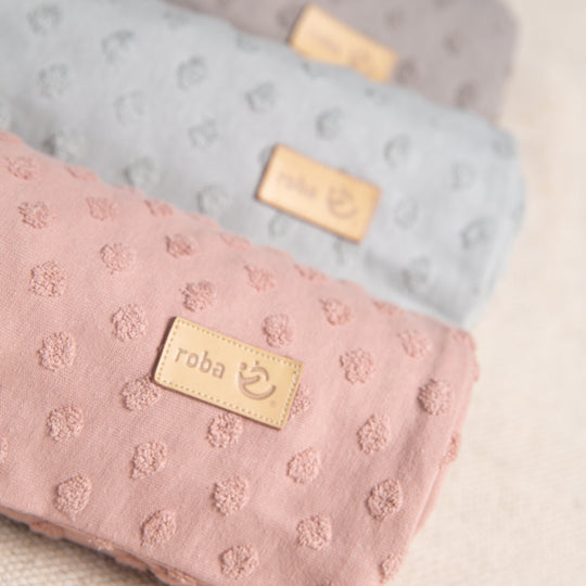 Organic Cradle Bedding 'Lil Planet', 2-Piece Set, Pink / Mauve, 80 x 80 cm, Jersey GOTS Certified