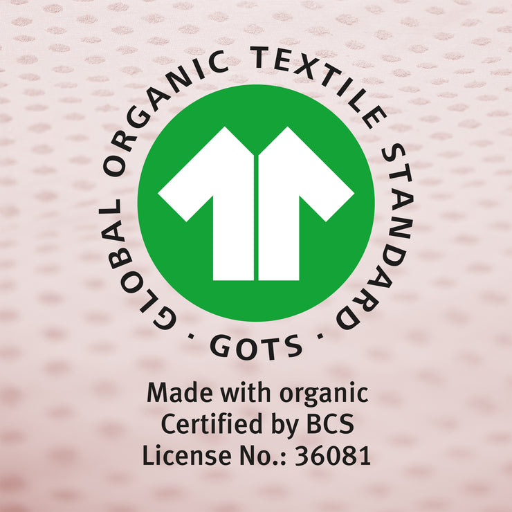 Organic Wiegenbettwäsche 'Lil Planet', 2-tlg, rosa/mauve, 80 x 80 cm, Jersey GOTS zertifiziert