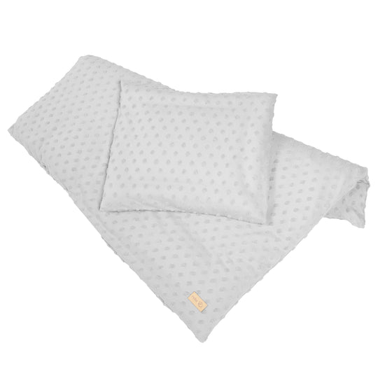 Organic Cradle Bedding 'Lil Planet', 2-Piece Set, Silver Grey, 80 x 80 cm, Jersey GOTS Certified