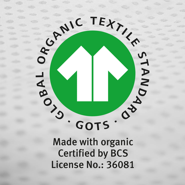 Organic Wiegenbettwäsche 'Lil Planet', 2-tlg, silbergrau, 80 x 80 cm, Jersey GOTS zertifiziert