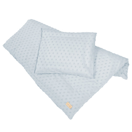 Organic Cradle Bedding 'Lil Planet', 2-Piece Set, Light Blue, 80 x 80 cm, Jersey, GOTS