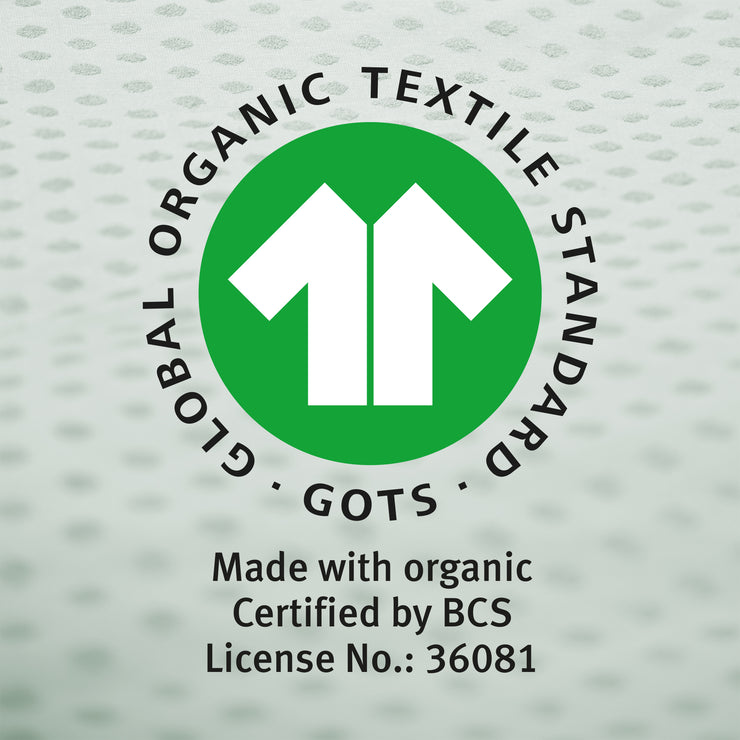 Ropa de cama de cuna orgánica 'Lil Planet', 2 piezas, 80 x 80 cm, jersey con certificación GOTS - Verde