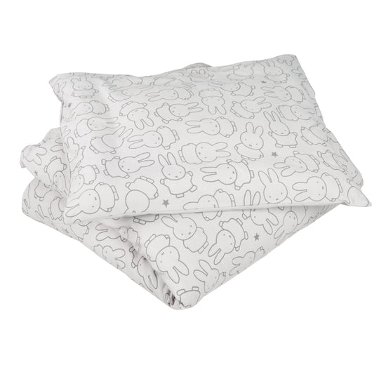 Cradle Bedding 'miffy®', Made of 100% Cotton Jersey, 80 x 80 cm, for Baby Cribs & Bassinets