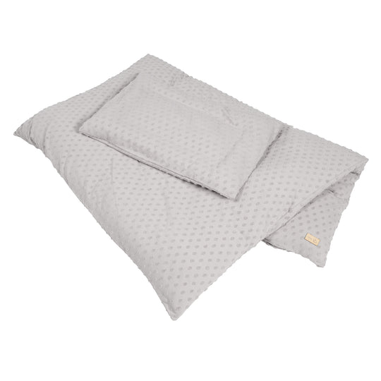 Organic Bedding 'Lil Planet', 2-Piece Set, Silver Grey, 100 x 135 cm, Jersey GOTS Certified