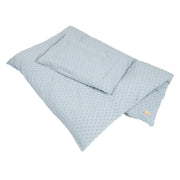 Linen del letto biologico 'Lil Planet', 2-pc., Blu chiaro/cielo, 100 x 135 cm, certificato Jersey Gots