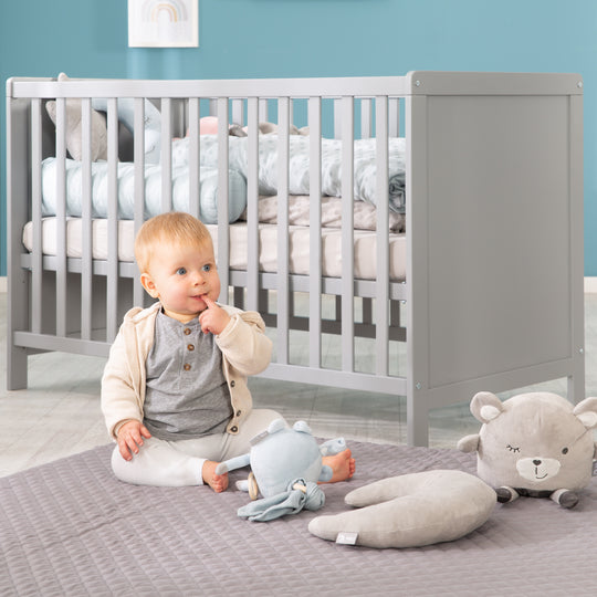Linge de lit bébé 'Lil Planet' 2 pcs - 100 x 135 cm - Jersey certifié GOTS - Bleu ciel