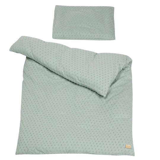 Organic Bedding 'Lil Planet', 2-Piece, Frosty Green, 100 x 135 cm, Jersey GOTS Certified