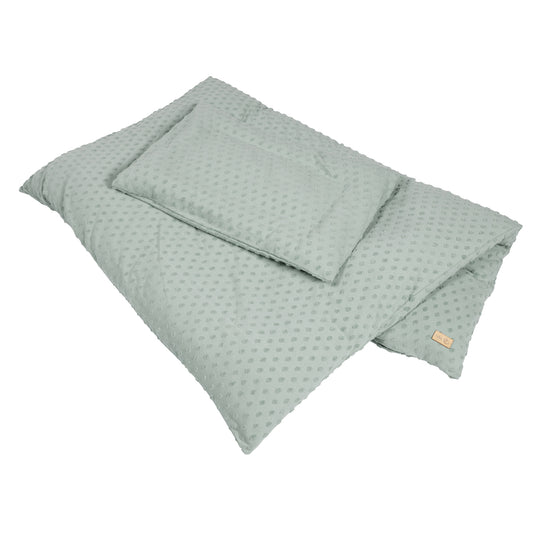 Organic Bedding 'Lil Planet', 2-Piece, Frosty Green, 100 x 135 cm, Jersey GOTS Certified