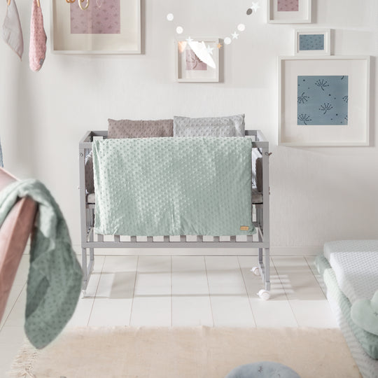 Organic Bedding 'Lil Planet', 2-Piece, Frosty Green, 100 x 135 cm, Jersey GOTS Certified