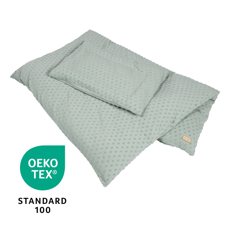 Organic Bedding 'Lil Planet', 2-pieces, frosty green, 100 x 135 cm, Jersey GOTS certified