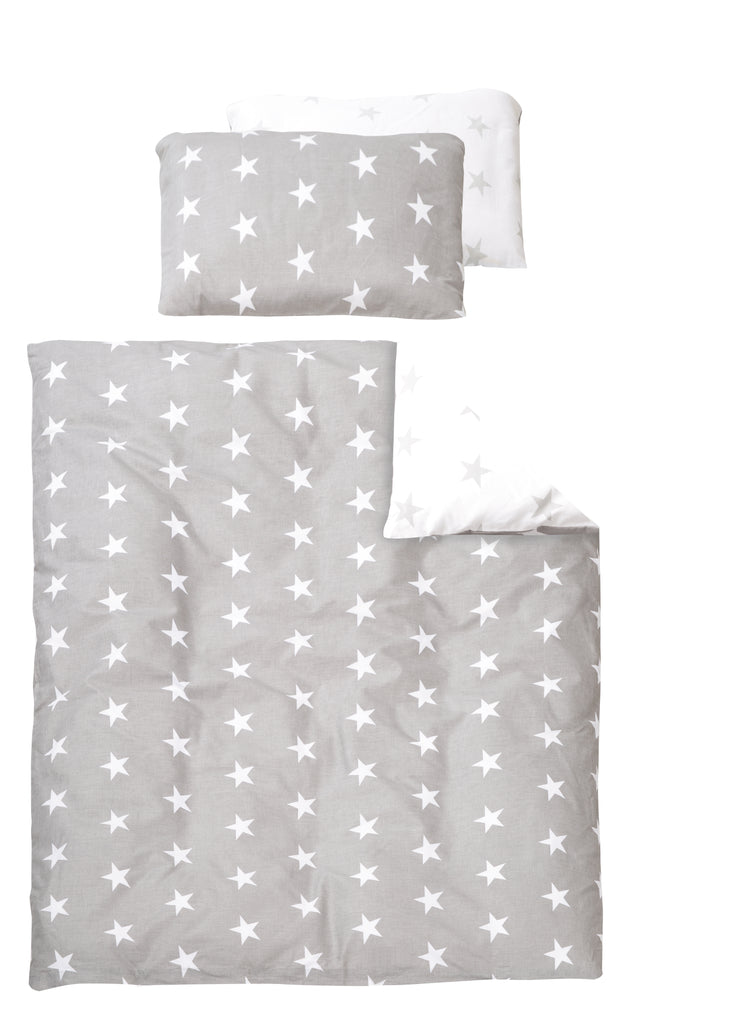 Cama dinged 'Little Stars', ropa de cama para bebé de 2 piezas, 100 x 135 cm, 100% algodón, manta y funda de almohada