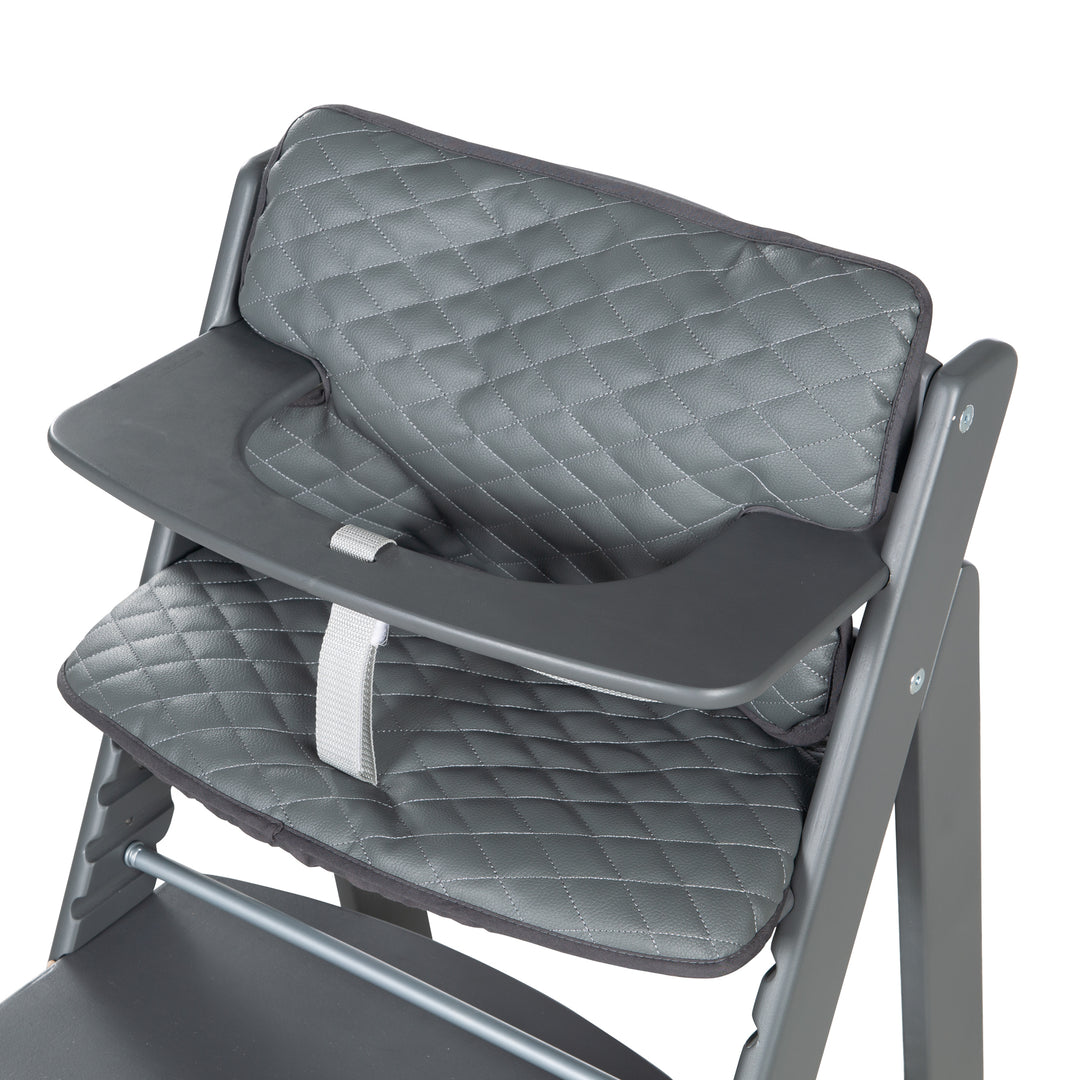 Seat Reducer 'Luxe' - 2-Piece Insert 'Graphite Quilted' for All 'Sit Up' High Chairs