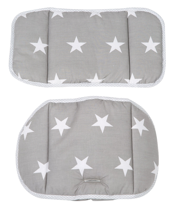 Seat smaller 'Little Stars', 2-piece high chair insert/ seat cushion for staircase chairs