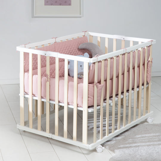 Tapis de parc 'roba Style' pour tous les modèles 75 x 100 à 100 x 100 cm - Rembourré - Rose