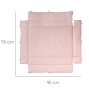 Playpen insert 'roba Style', for playpen 75 x 100 cm - 100 x 100 cm, pink / mauve