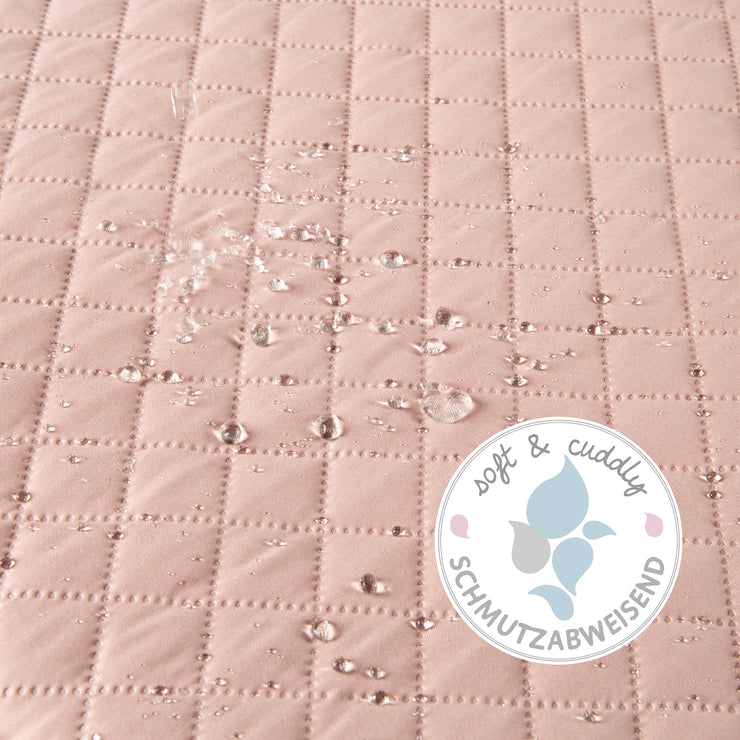 Tapis de parc "roba Style", pour parc d'enfant hexagonal, rembourrage latéral sécurisé, rose/mauve