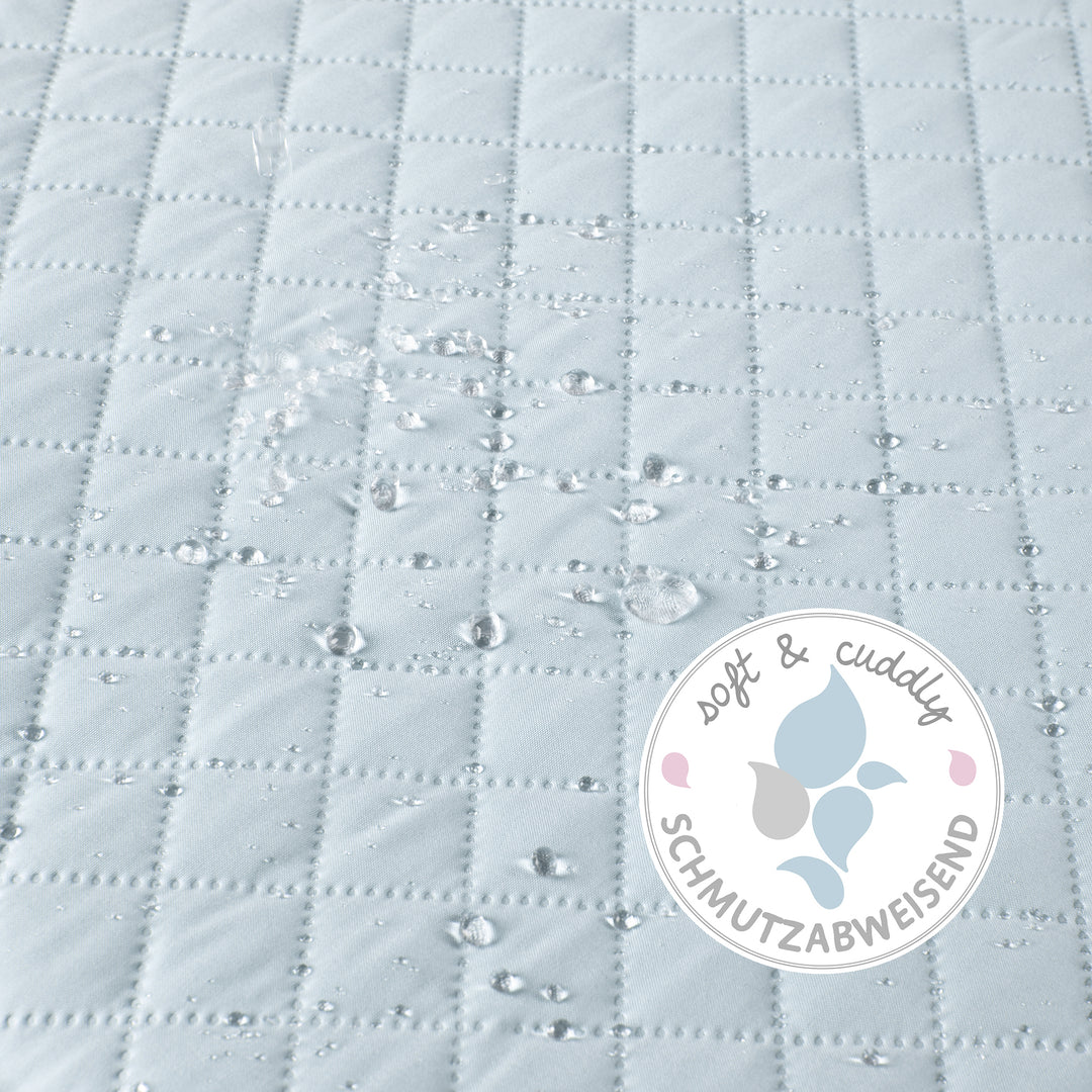 Playpen Insert 'roba Style' - 75 x 100 - 100 x 100 cm - Side Padding - Light Blue