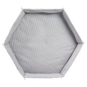 Passion insert 'Roba Style', for 6-corner playpen, safe side padding, silver gray