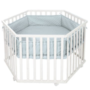 Playpen insert 'roba Style', for hexagonal playpen, safe side padding, light blue / sky