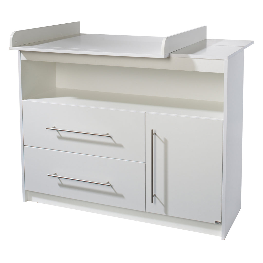 Children's Room Set 'Maren' 3-Piece - Bed 70x140 cm + Narrow Changing Table + 3-Door Wardrobe