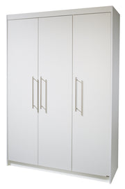 Zimmerset 'Maren', inkl. Kombi-Bett 70 x 140 cm, Wickelkommode breit & Schrank 3-türig, weiß