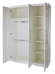 Zimmerset 'Maren', inkl. Kombi-Bett 70 x 140 cm, Wickelkommode breit & Schrank 3-türig, weiß