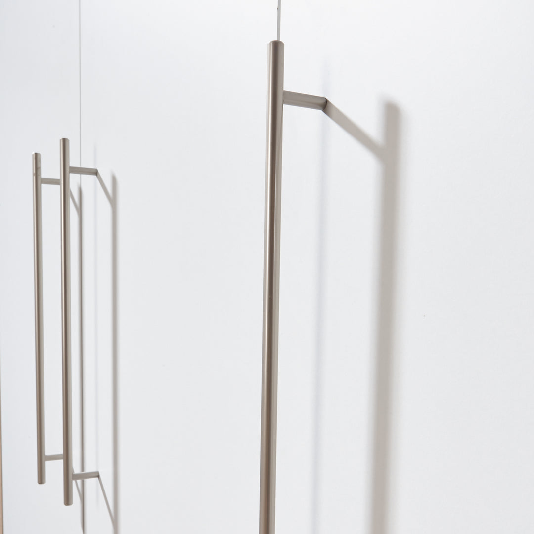 Armoire 'Maren', 3 portes, armoire à portes battantes, HxLxP : 190 x 131 x 52 cm, blanc