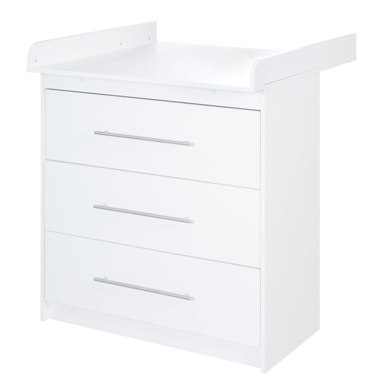 Changing Table 'Maren' with Removable Top, Slim, 3 Drawers, Changing Height 90.5 cm