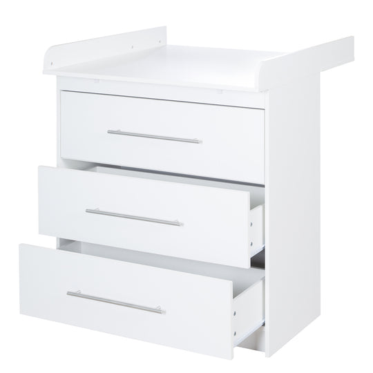 Changing Table 'Maren' with Removable Top, Slim, 3 Drawers, Changing Height 90.5 cm