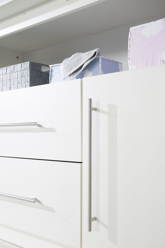 Room Set 'Maren', including Convertible Bed 70 x 140 cm, Wide Changing Table & 3-Door Wardrobe, White