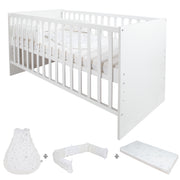 Komplettbettset 'safe asleep®', 70 x 140 cm, 'Sternenzauber', inkl. Matratze, Nest & Babyschlafsack