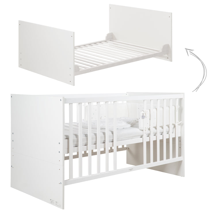 Komplettbettset 'safe asleep®', 70 x 140 cm, 'Sternenzauber', inkl. Matratze, Nest & Babyschlafsack