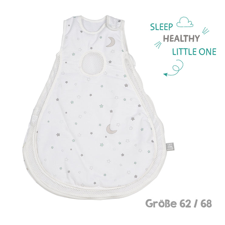 Komplettbettset 'safe asleep®', 70 x 140 cm, 'Sternenzauber', inkl. Matratze, Nest & Babyschlafsack