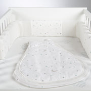 Komplettbettset 'safe asleep®', 70 x 140 cm, 'Sternenzauber', inkl. Matratze, Nest & Babyschlafsack