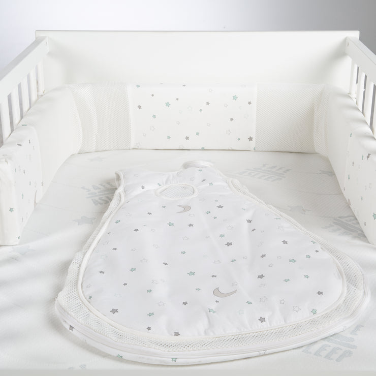 Set lit complet "safe asleep®", 70 x 140 cm, "Sternenzauber", incl. matelas, nid et sac de couchage