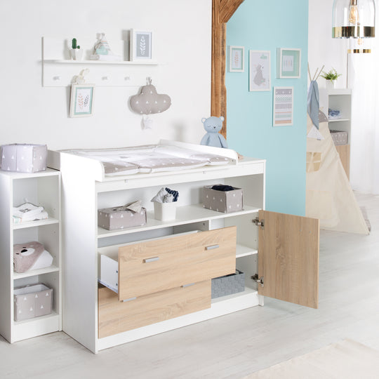 Set de meuble 'Gabriella', incl. lit évolutif 70 x 140 cm, commode à langer et armoire à 3 portes