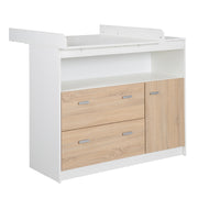 Children's furniture set 'Gabriella' incl. cot 70 x 140 cm, wide changing chest & cabinet 3-door